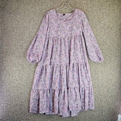 Dazy Dress Womens Medium Long Sleeve Floral