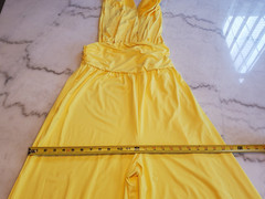 LOVE HIGHLIGHT Yellow light JUMPSUITE dress Women&rsquo;s 2XL curvy wide leg E2