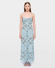 Women Zadig&Voltaire Tube Top Floral Bohemia Beach Backless Straps Dress XS-L