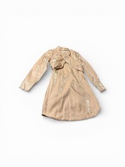KEEPSAKE emilio long sleeve Cutout Wrap-mini dress in Champagne 8 Wedding