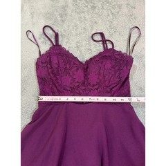 City Studio Purple Juniors Dress US 7 Made in China RN Number: 163221