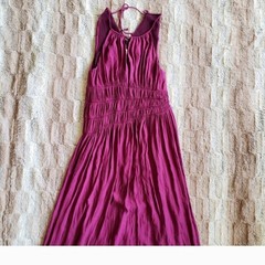 MOULINETTE SOEURS MAUVE RIBBED DRESS..SIZE 2P