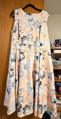 Calvin Klein peach floral dress 18w