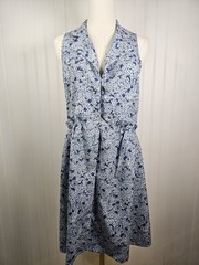 Tuckernuck Royal Shirt Dress Blue Hydrangea Floral Women&rsquo;s Size XS