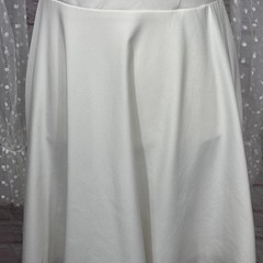 White Polka Dot Mesh Sleeve Fit & Flare Mini Dress Large