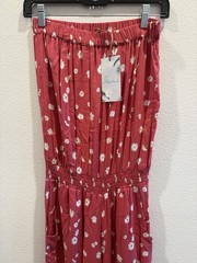 Skemo Beach Jumpsuit Floral $139 NWT Size M Anthropology