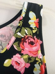 Cardydony Women’s Sleeveless Stretch Ruched Black Pink Green Dress Size Medium
