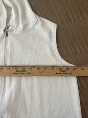 Jordan Taylor Hooded Beach Cover White French Terry Cotton M USA