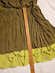 Jessica Simpson Women&rsquo;s Dress Size 14 Green Strepless Dry Clean 100%polyester