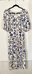 Lucky Brand Maxi Dress NWT Size M Blue Floral