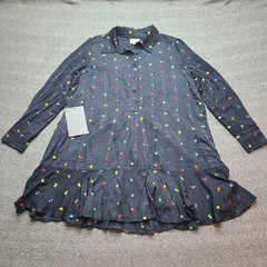 NEW Tuckernuck Callahan Embroidered Shirt Dress Floral Collar Size M