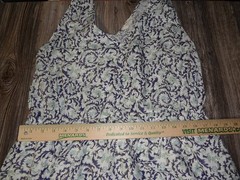 Lucky Brand Sleeveless Maxi Dress White Blue Green Floral Paisley Sz XL