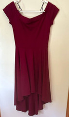 Windsor Women’s S Burgundy Solid Fit and Flare Dress Size