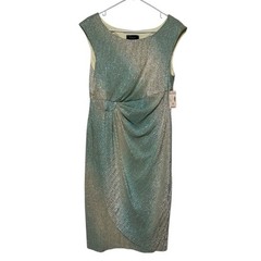 NWT Mermaidcore Pencil Sheath Dress Plus Size 14 Shimmer Metallic Party Wedding
