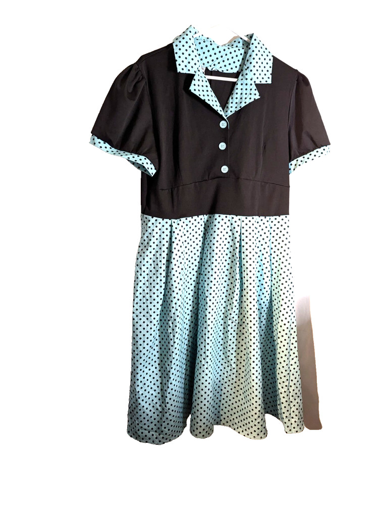 Odizli women&rsquo;s multicolor solid/polka dot dress XL NWT