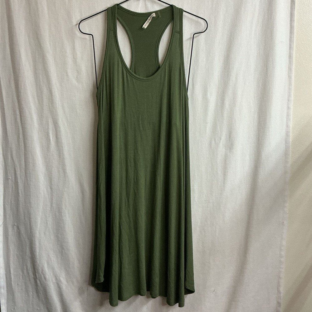 Peyton Jensen Women&rsquo;s Olive Green Racerback Tank Dress