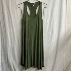 Peyton Jensen Women&rsquo;s Olive Green Racerback Tank Dress