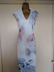 Ted Baker &lsquo;Marah&rsquo; Floral Bodycon Midi Dress Size 4 (uk 14)