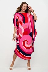 Trina Turk Jalani Maxi Caftan Dress Sirbelloni XL