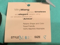 🌸Ming Wang Aqua Black Trim Stretch Thin Strap Shell Tank Top NWT 🌸
