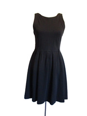 Theory 4Fit & Flare tank Dress BLACK Viscose blend Sleeveless career (no belt)