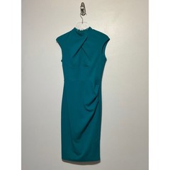MIUSOL MIDI DTESS IN BLUE SIZE SMALL