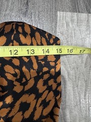 Size 8 Vintage Cache A.J. Bari 100 Silk Strapless Leopard Formal/Prom Mini Dress