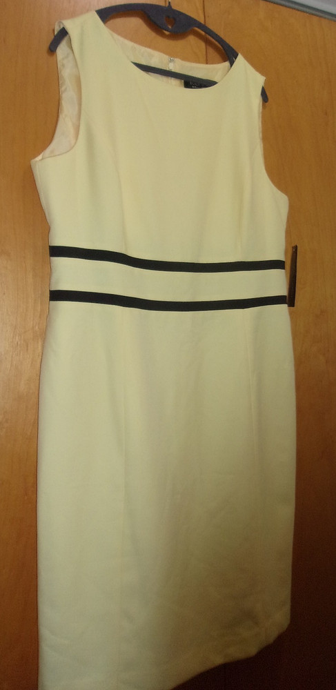 NWT Black Label by Evan Picone Plus Size Sleeveless Dress Size 14