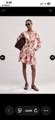 NWT ME+EM Cheesecloth Bali Print Fit & Flare Dress Cotton Floral Mini Sz US 10