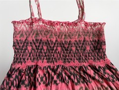 Mudd Vintage Y2K Smocked Mini Cami Spaghetti Strap Sundress Boho Festival Medium