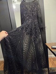 Custom Made Dress – Black – Long Sleeve
