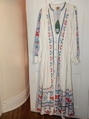 Farm Rio 100% cotton long-sleeved floral embroidered Maxi dress NWT size XL