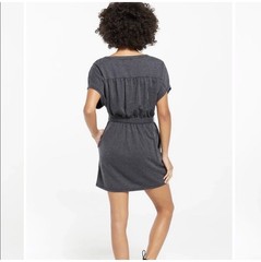 Z Supply Thea Terry Dress Gray NWT Women’s Size Medium Comfy Casual Boho