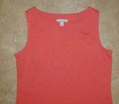 New York & Co Knit Tank Top Dress Salmon Size Small