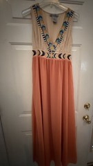 FLYING TOMATO Embroidered PRINCESS HEM MOON MAGC MAXI DRESS WOMENS Medium