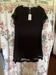 Unbranded Black Linen Like Size Large Black Dress