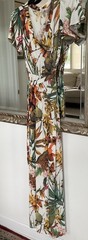 Hailey & Co. Size M Women&rsquo;s V Neck Maxi Dress Tropical Print NWT
