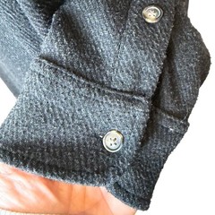 Faherty Dress Women Small Black Heathered Twill Knit Legend Sweater Shirt Dress