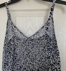 Gap Blue White Floral Fit & Flare Cami Sundress Dress Size M