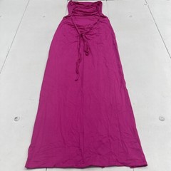 Verdusa Pink Lace Up Backless Split MIDI Dress Women’s Size Small New