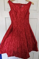 Coast Red Floral Midi Dress Fit & Flare Women&rsquo;s Size 6 prom Evening Occasion