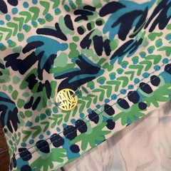 Lilly Pulitzer Nadine Shift Tunic Dress Outta Line Turquoise Oasis Tigers Sz M