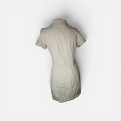 H&M Divided Beige Button-Down Denim Mini Dress