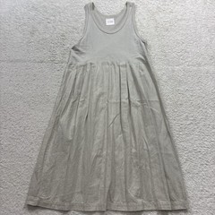 TOUJOURS Sleeveless Flared Dress—Skirt Made of Hemp Blend, Piece-Dyed