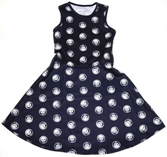New Universal Mighty Fine Marvel The Punisher Icon Women&rsquo;s Black Dress S-3XL