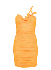 BNWT CHRISTOPHER ESBER TANGELO MOULDED VENUS ONE SHOULDER MINI DRESS – SIZE 4 US