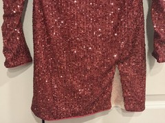 Michael Costello X Revolve Dark Red Sequin Mini Dress XS