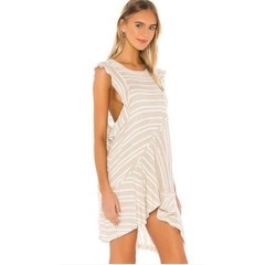021 NWT Free People Between The Lines Tunic Dress | Tan | Small