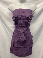 Alythea Purple Strapless Romper • Size Large