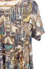 Beach Dress size approx. 16 Lightweight Stretchy Fabric, Length 38&Prime; Tapered Hem